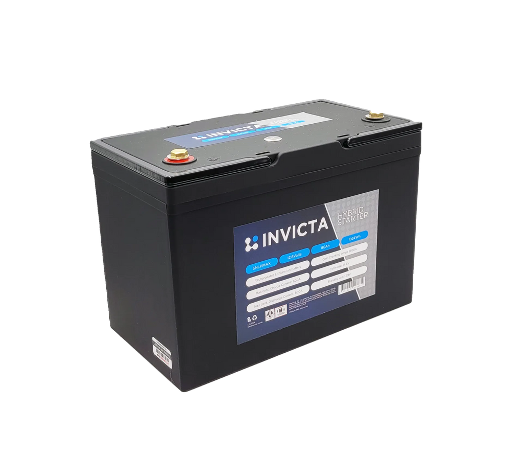 Invicta 12V 60Ah 1000CCA SNLHLN3 Hybrid Lithium Battery