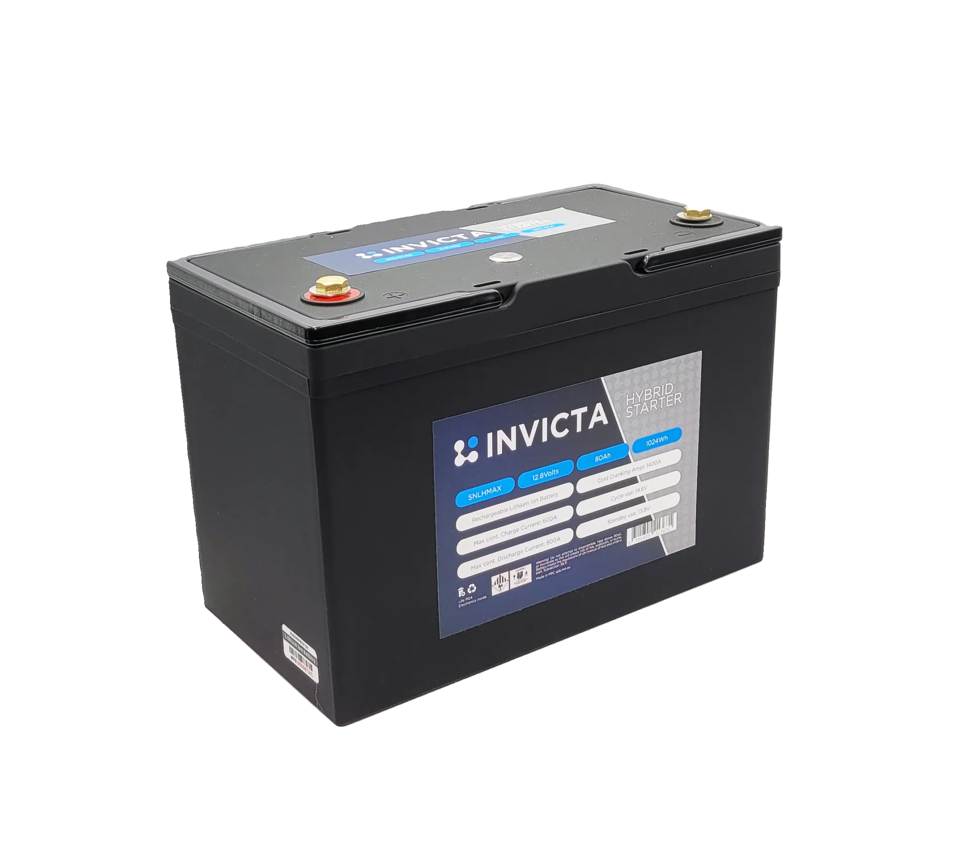 Invicta 12V 60Ah 1000CCA SNLHLN3 Hybrid Lithium Battery