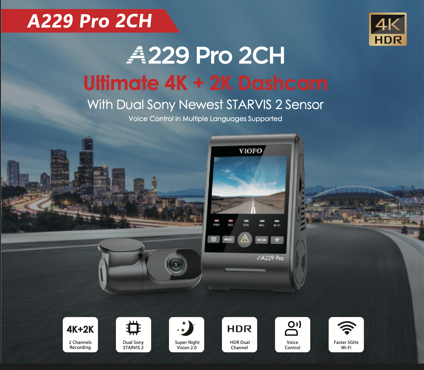 VIOFO A220 PRO 2 CH